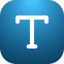 Fullscreen Text icon